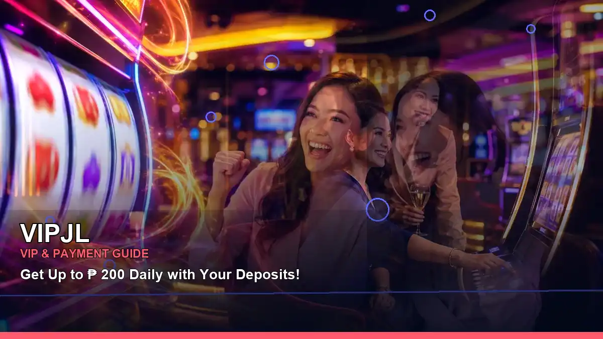 VIPJL night-time online slots scene showing mobile-friendly gaming access