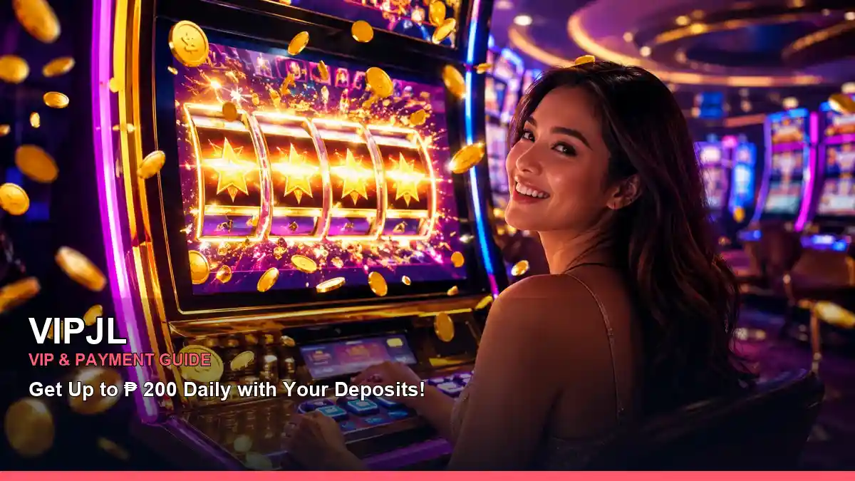 VIPJL mobile slot play with colourful bonus features and celebratory game visuals